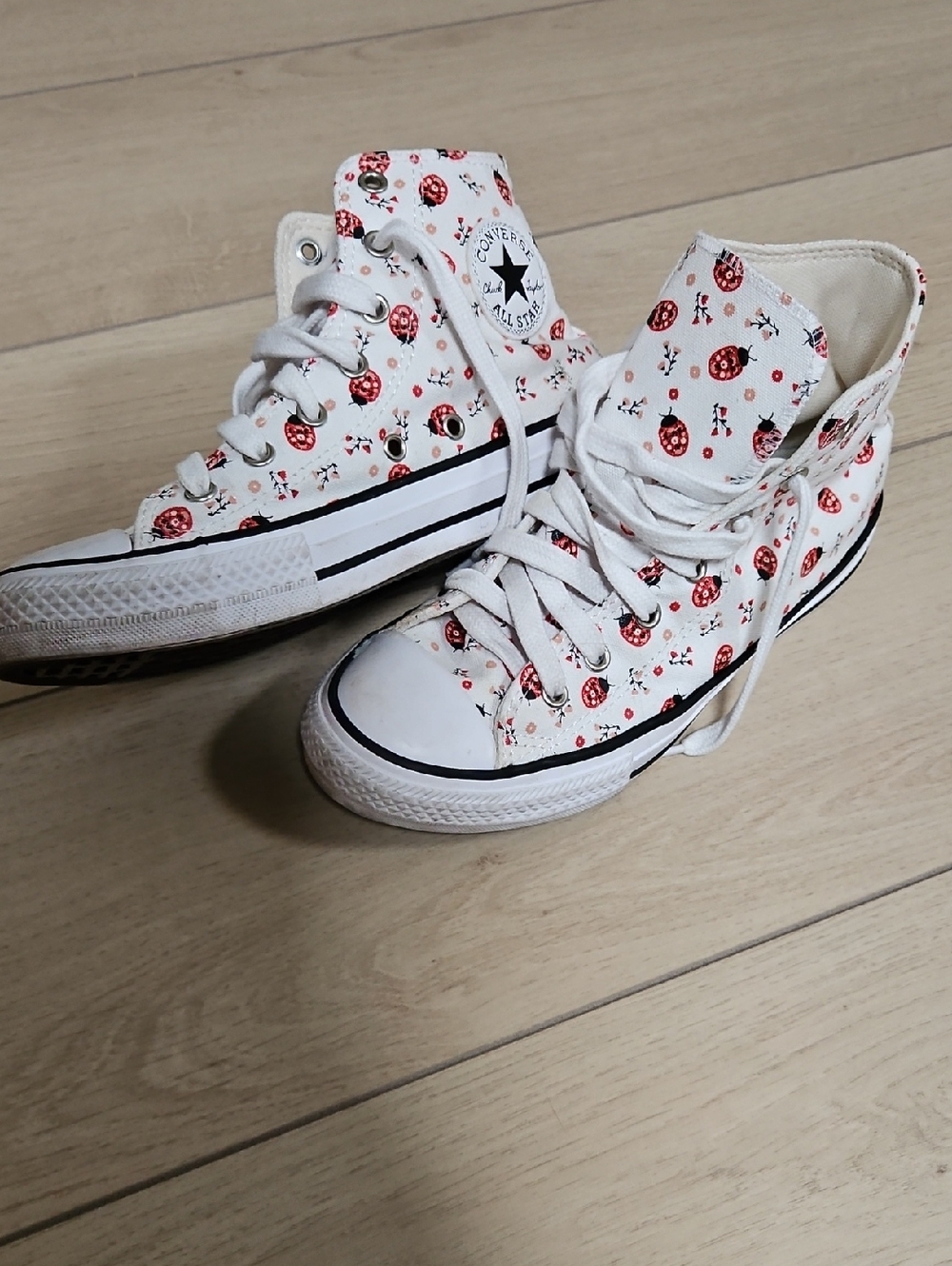 Converse Ladybug Shoes Size 4